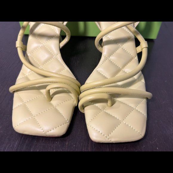Sam Edelman Maven Strappy Leather Padded Heels Shoes Kiwi Green Womans 10M - Picture 5 of 16